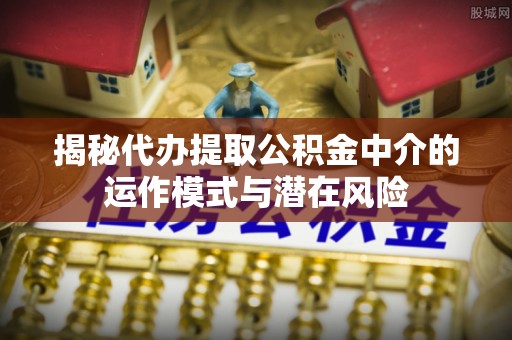 景谷揭秘代办提取公积金中介的运作模式与潜在风险