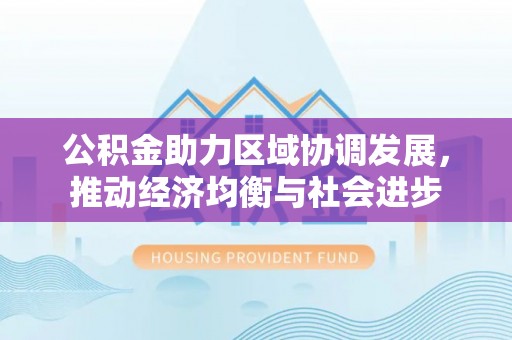 景谷公积金助力区域协调发展，推动经济均衡与社会进步