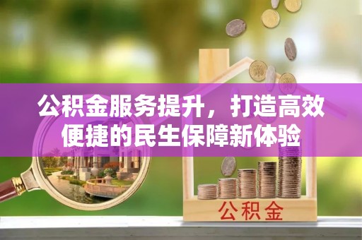 景谷公积金服务提升，打造高效便捷的民生保障新体验