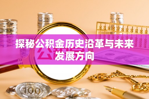 景谷探秘公积金历史沿革与未来发展方向