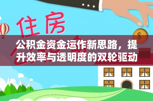 景谷公积金资金运作新思路，提升效率与透明度的双轮驱动