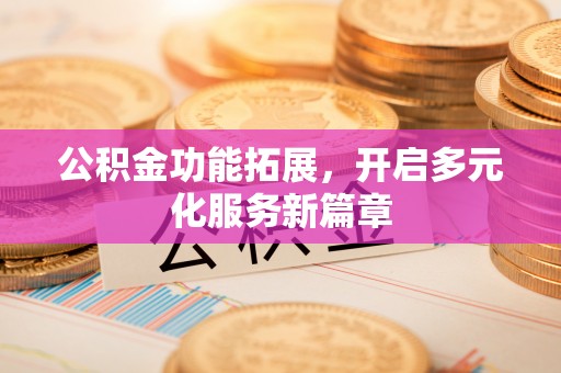 景谷公积金功能拓展，开启多元化服务新篇章